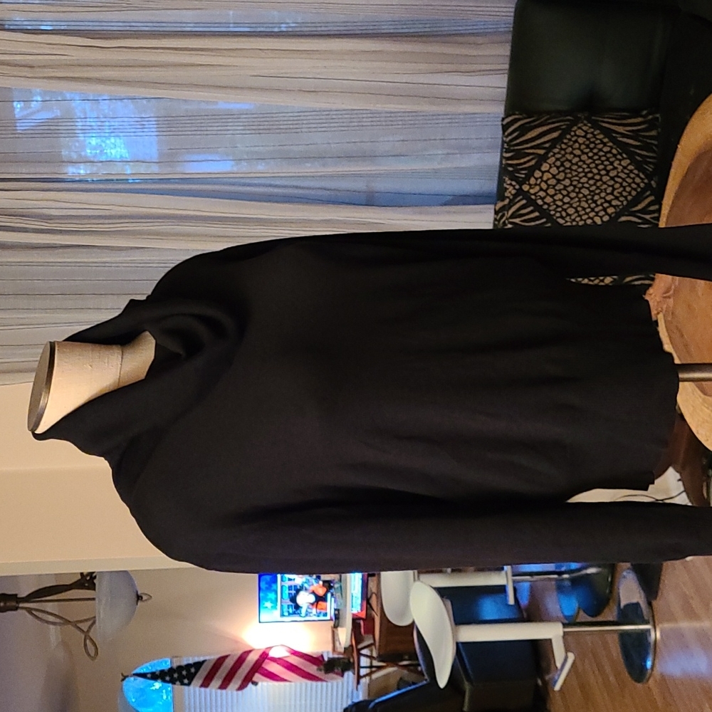 Women's Black Long Sleeve Turtle Neck